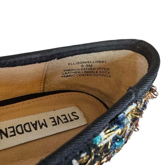 Steve Madden Ellison Ballet Flat Slip‎ ons Multi Color Shoes Size 8.5 Leather - Picture 8 of 9